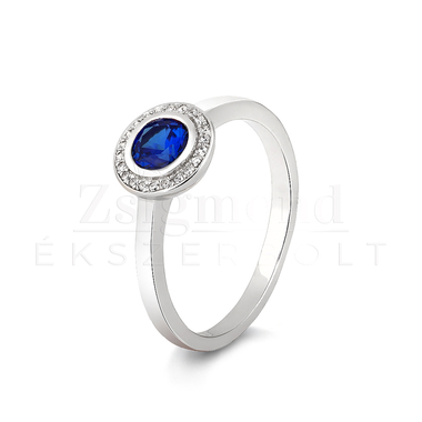 925 ezüst kék köves gyűrű