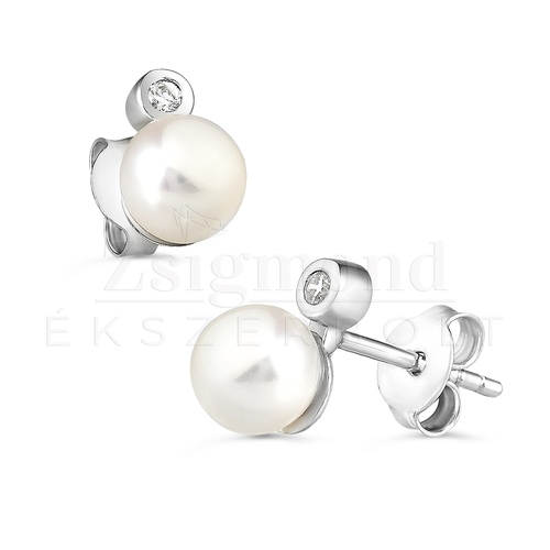 925 ezüst gyöngy fülbevaló