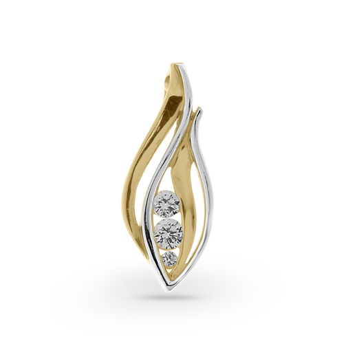 14K arany medál, köves