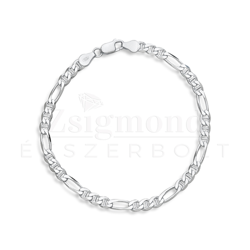 Ezüst férfi tömör Figarucci karkötő - 21 cm / 5 mm (AG30241)