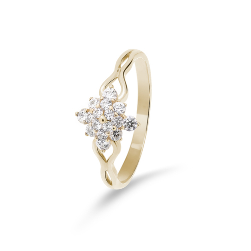 14 karátos arany eljegyzési gyűrű - PP21s (AU14253)