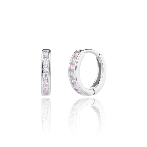 Ezüst gyerek karika fülbevaló - átm. 12 mm (AG30496) - E-DS0006