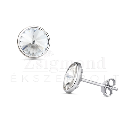 Ezüst fülbevaló - átm. 9 mm (AG26993)