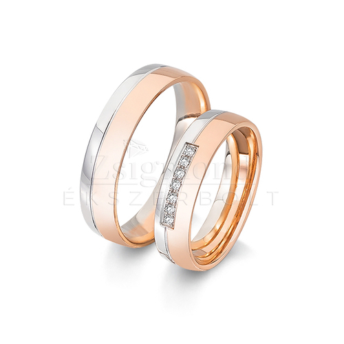 14K rozé arany karikagyűrű