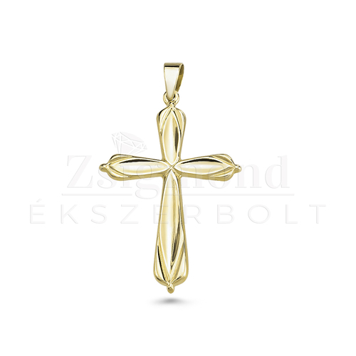 14 karátos arany nagy kereszt medál 
