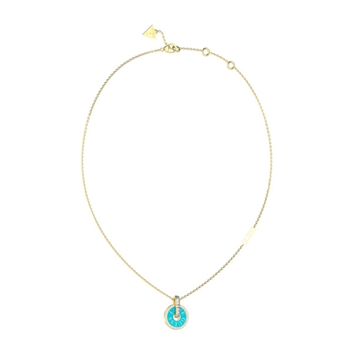 guess nyaklánc mentazöld medállal