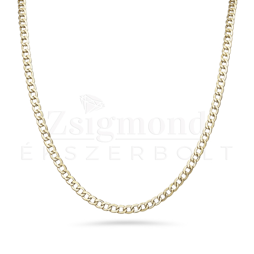 14 karátos arany férfi Panzer nyaklánc - 50 cm / 3 mm (AU14433)