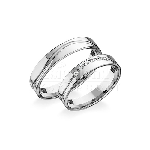 14 karátos fehérarany karikagyűrű RA408F