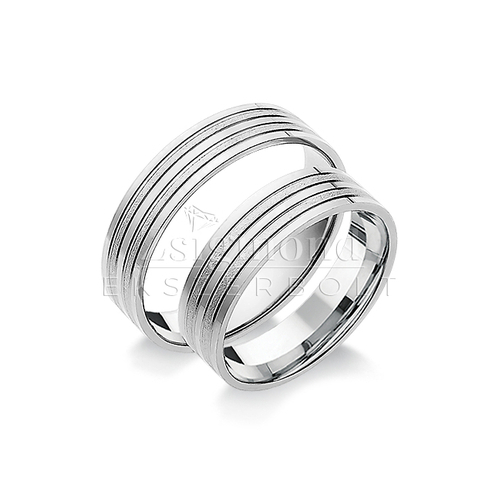 14 karátos fehérarany karikagyűrű P11