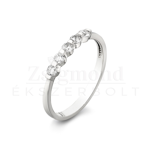 14 karátos fehérarany eljegyzési gyűrű - PP32f (AU13265)