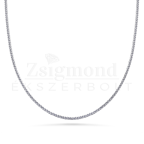 14 karátos fehérarany Barbara nyaklánc (medálhoz is) - 50 cm / 1,5 mm (AU13979)