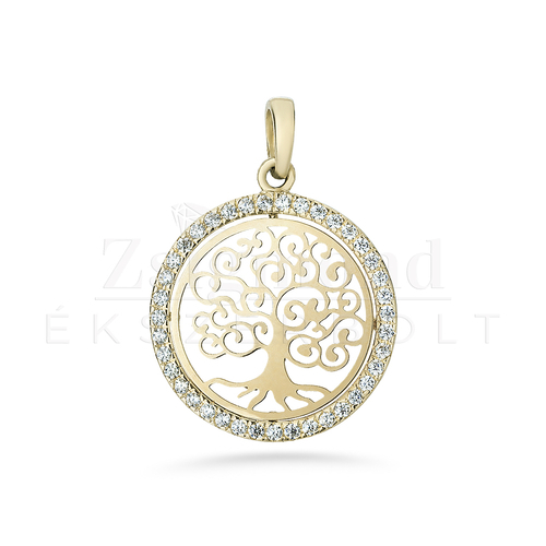 14 karátos arany életfa medál (AU14450)