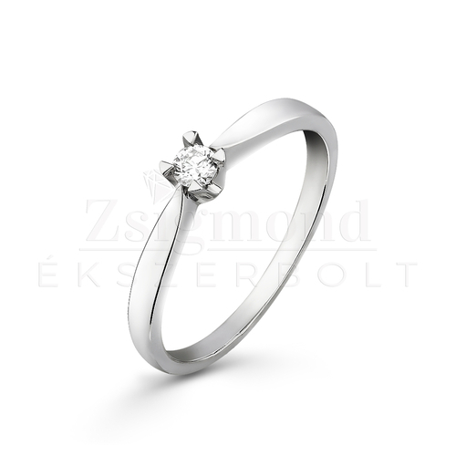 fehér arany gyémánt gyűrű