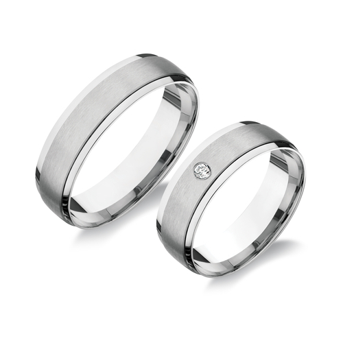 14 karátos fehérarany karikagyűrű H640/F