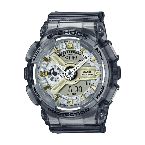 átlátszó gumi szíjas női casio óra