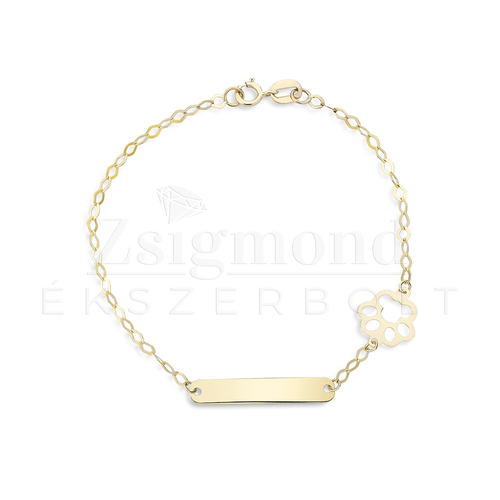 arany gyerek gravírozható karkötő