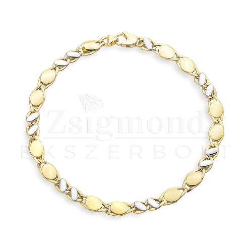 14K sárga és fehér arany karkötő