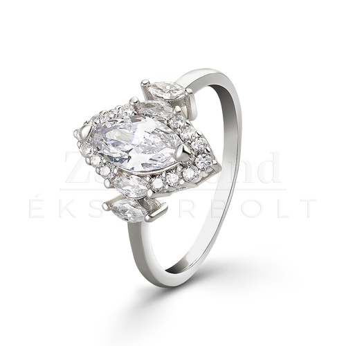 925 ezüst cirkónia köves gyűrű