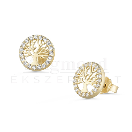 arany életfa fülbevaló