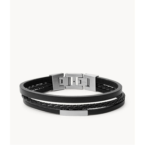 fossil férfi bőr karkötő