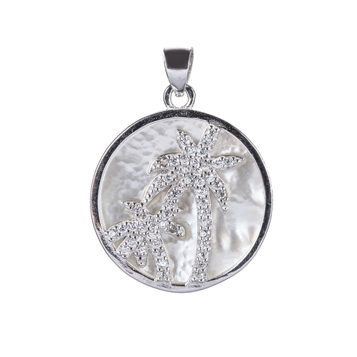 Ezüst pálmafás medál (AG6301)