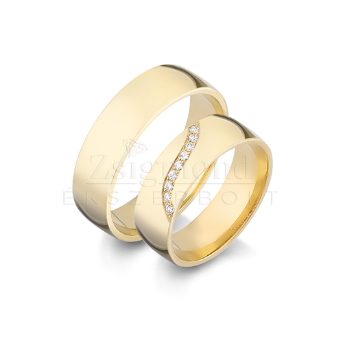 14 karátos arany karikagyűrű V613/S