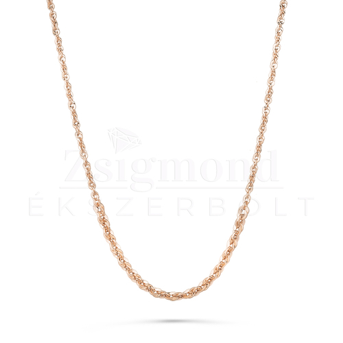 14K rozé arany női lánc