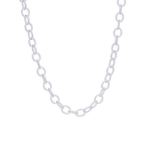 Ezüst nyaklánc - 40 cm / 6 mm (AG86)