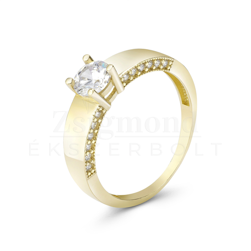 14 karátos köves gyűrű 