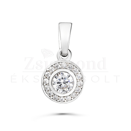 925 ezüst cirkónia köves medál