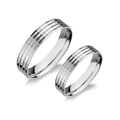 14 karátos fehérarany karikagyűrű H4510/F