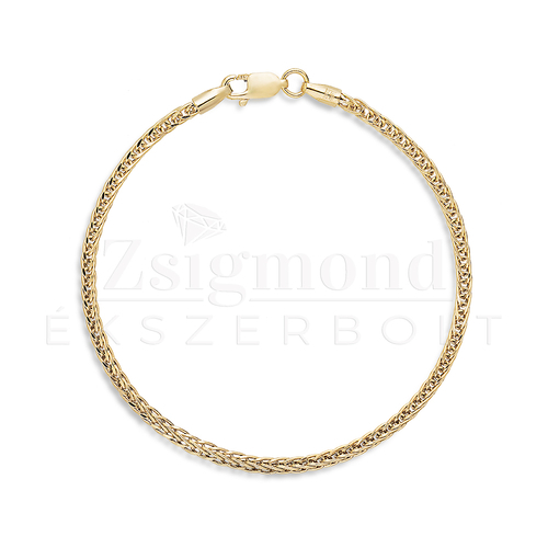 14 karátos arany Barbara karkötő - 18 cm / 2 mm (AU14337)