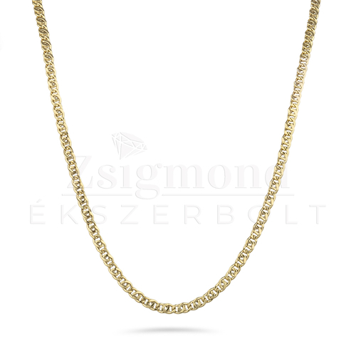 14 karátos arany 'gömbcharles' nyaklánc -  50 cm / 3 mm (AU13993)