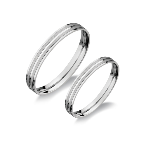 14 karátos fehérarany karikagyűrű H3010/F