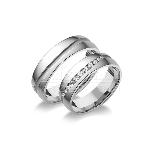 14 karátos fehérarany karikagyűrű A955