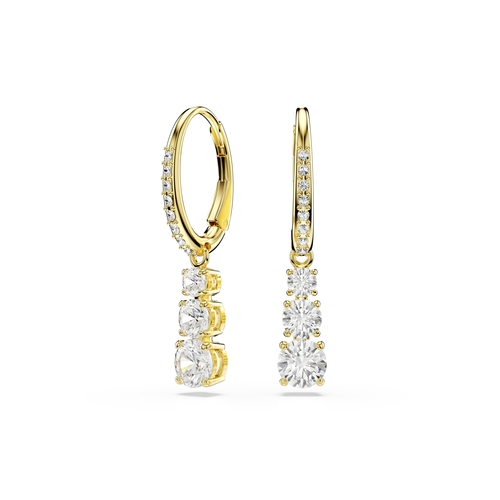 arany színű lógós swarovski fülbevaló