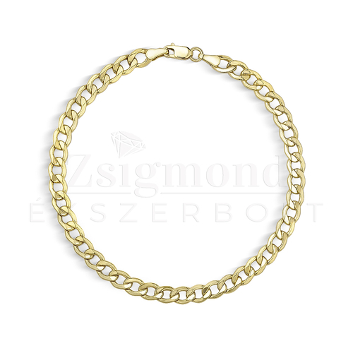 14 karátos arany férfi karkötő - 21 cm / 5 mm (AU9806)