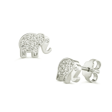 fehérarany elefánt fülbevaló