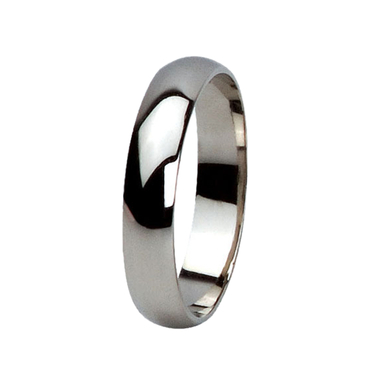 14 karátos fehérarany karikagyűrű 5mm