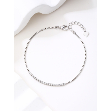 Ezüst karkötő - 17,5-19,5 cm / 2 mm (AG30346)