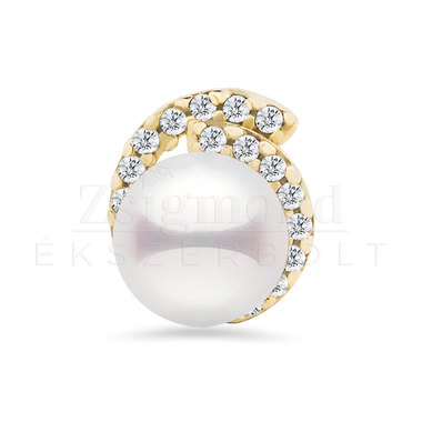 14 karátos arany gyöngy medál (AU8708)