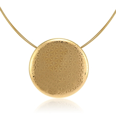 ZEMA aranyozott porcelán medál (nagy)