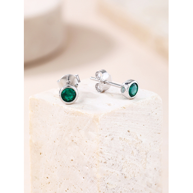 Ezüst fülbevaló - átm. 5 mm (AG28601)