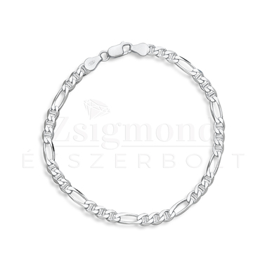 Ezüst férfi tömör Figarucci karkötő - 21 cm / 5 mm (AG30241)