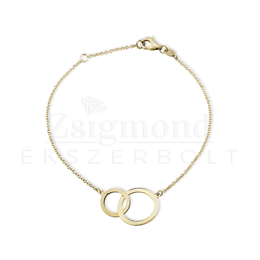 14 karátos női arany karkötő