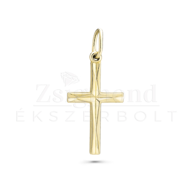 14 karátos arany kereszt medál