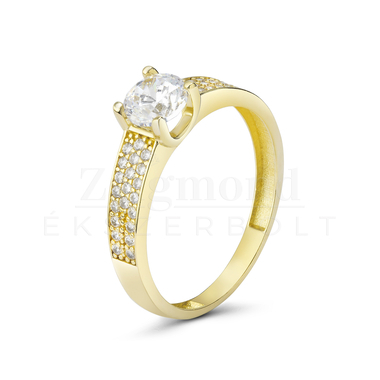 14 karátos köves női arany gyűrű