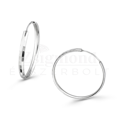 ezüst karika fülbevaló