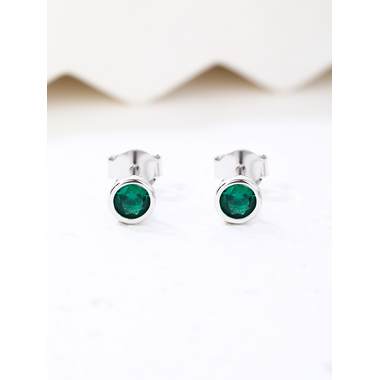 Ezüst fülbevaló - átm. 5 mm (AG28601)