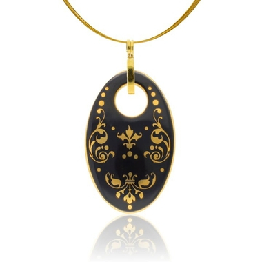 zema porcelán medál, aranyozott